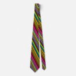 Cool Funky Retro Colourful Striped Ties