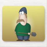 Cool funny Farmer cartoon mousepads