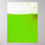 Cool Funny Irish Green Beer Poster posters