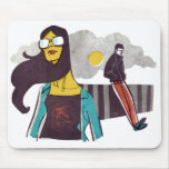 Cool Gal, Cool Guy Mousepad