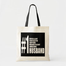 Cool Gifts for Husbands : Number One Husband Bag