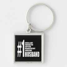 Cool Gifts for Husbands : Number One Husband Keychain