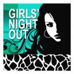 Cool Girls Night Out Party (aqua) Personalized Invites