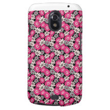 Cool girly vibrant floral flower ornament pattern galaxy nexus cases
