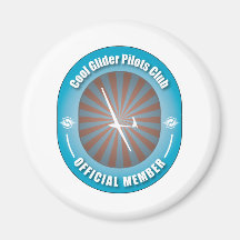 Cool Glider Pilots Club Refrigerator Magnets