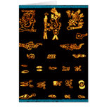 Cool Gold Mayan Design Cards