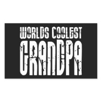 Cool Grandfathers Grandpas  Worlds Coolest Grandpa Rectangular Stickers
