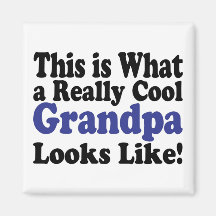 Cool Grandpa Fridge Magnets