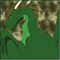 Cool Green And Yellow Dragon