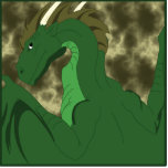 Cool Green And Yellow Dragon photo sculptures
