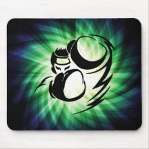 Cool Green Boxer Mousemat