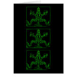 Cool Green Mayan Animal Design Cards