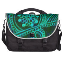 Cool Green Mehndi Computer Bag