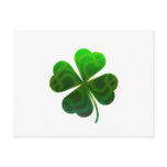 Cool green shamrock postcards