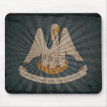 Cool Grunge Louisiana Flag Mouse Pad