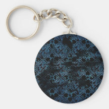 Cool Grunge Mediaeval Print Keychain