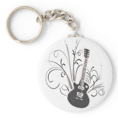 Cool guitar keychain by Just2Cute