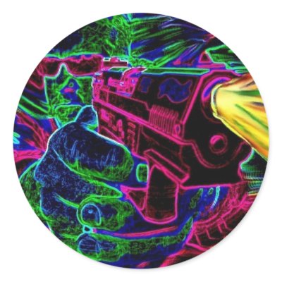 Cool Guy Shooter Sticker by brianmclaughlin7500