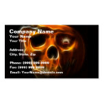 Cool Halloween Death Pumpkin Business Card