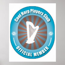 Cool Harp Players Club Posters