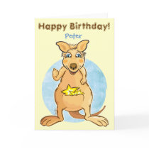 Cool kangaroo - card