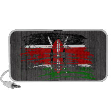 Cool Kenyan flag design iPod Speaker