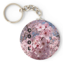 COOL keychain Pink Spring Tree Blossom Flowers