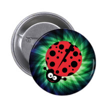 Cool Ladybug Button