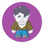 Cool Little Vamp in Brown Bomber stickers