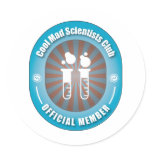 Cool Mad Scientists Club stickers