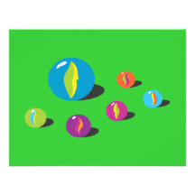 Cool Marbles Custom Invitation