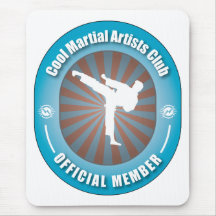 Cool Martial Artists Club Mouse Mat