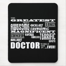 Cool Modern Fun Doctors Greatest Doctor World Ever Mousepad