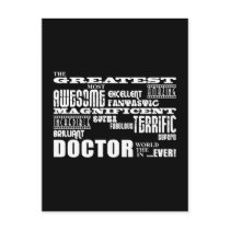Cool Modern Fun Doctors Greatest Doctor World Ever Post Card