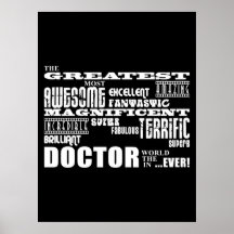 Cool Modern Fun Doctors Greatest Doctor World Ever Print