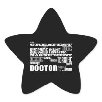 Cool Modern Fun Doctors Greatest Doctor World Ever Sticker
