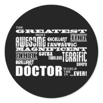 Cool Modern Fun Doctors Greatest Doctor World Ever Sticker