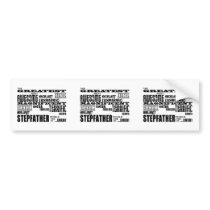 Cool Modern Fun Stepfathers : Greatest Stepfather Bumper Sticker
