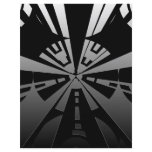 Cool modern rectangle art in black and silver flyers