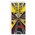 Cool modern red and yellow semicircle design rack cards