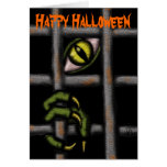 Cool monster Halloween card design