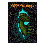 Cool monster Halloween card design