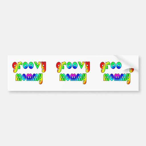 Cool Mothers Day & Hip Moms Birthdays Groovy Mummy Bumper Sticker