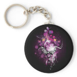 Cool Music Disco Ball and Speakers keychains