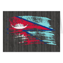 Cool Nepali flag design Greeting Card
