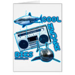 COOL NEVER DIES Great White Shark Ghetto blaster Cards