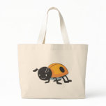 Cool Orange Baby Ladybug Cartoon bags