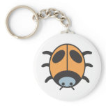 Cool Orange Lady Bug Cartoon keychains