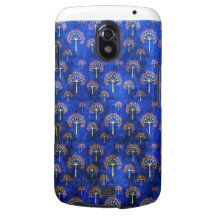 Cool oriental blue japanese abstract tree indigo samsung galaxy nexus cases