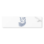 Cool Owl Bird Swish Icon Logo Shirt bumper stickers